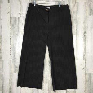 Chico's Office capri brown pinstripe size 2 (12)